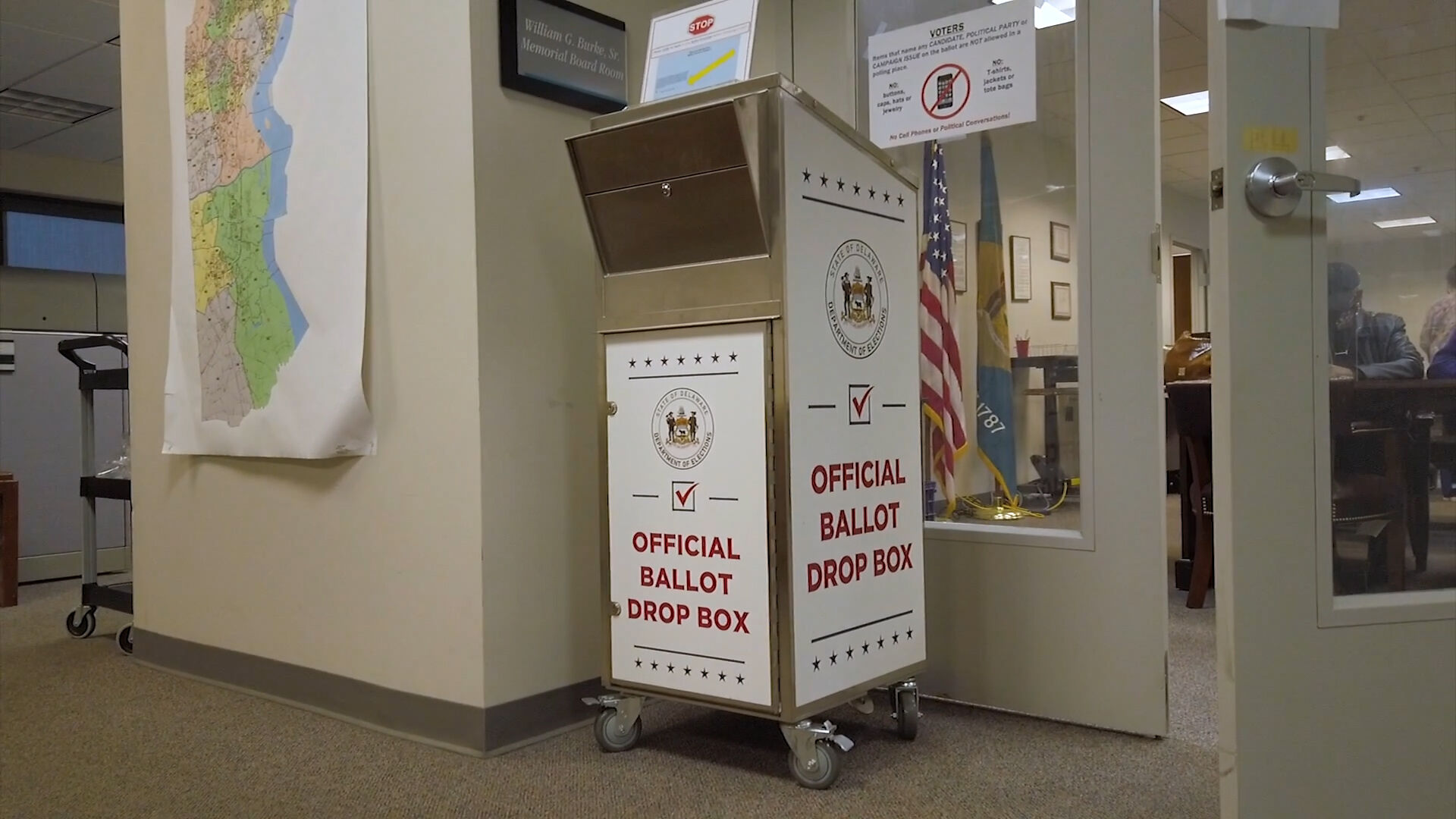Election ballot drop box